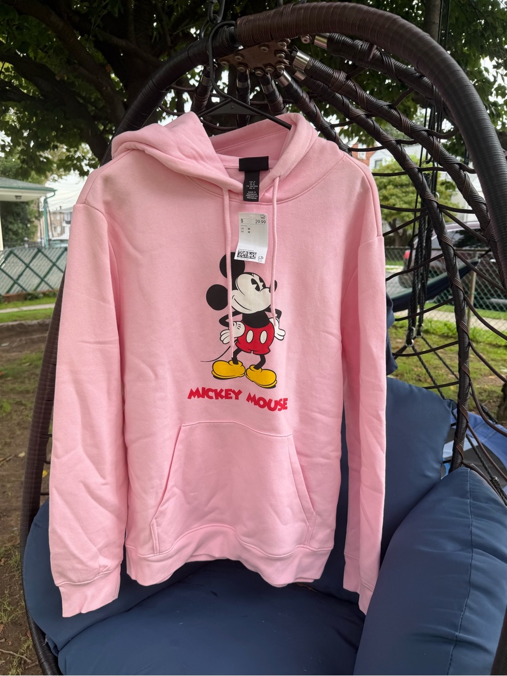 Disney Pink Mickey Mouse Pullover Hoodie